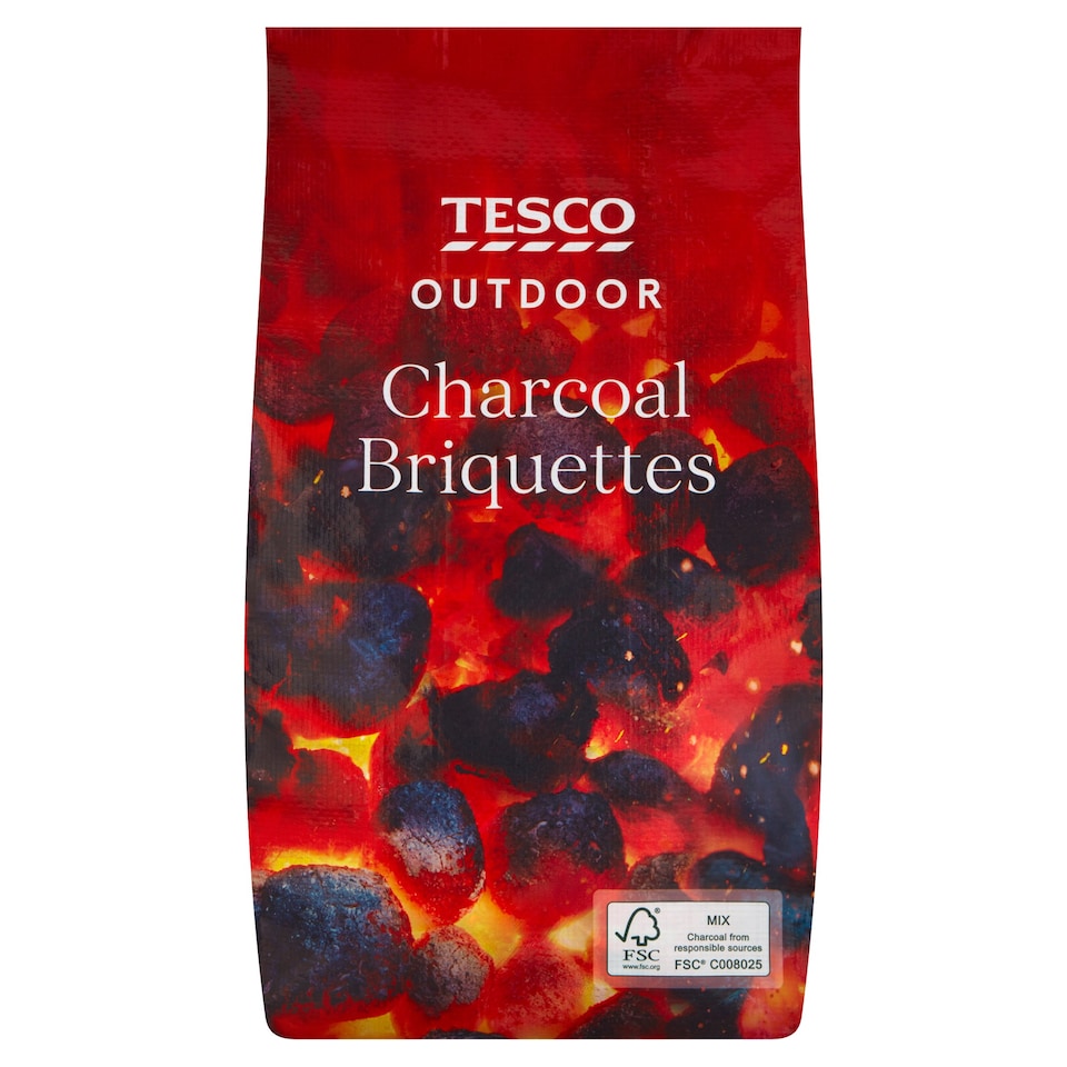 Tesco Charcoal Briquettes, budget BBQ charcoal option featured in Best BBQ Charcoal for Summer 2025
